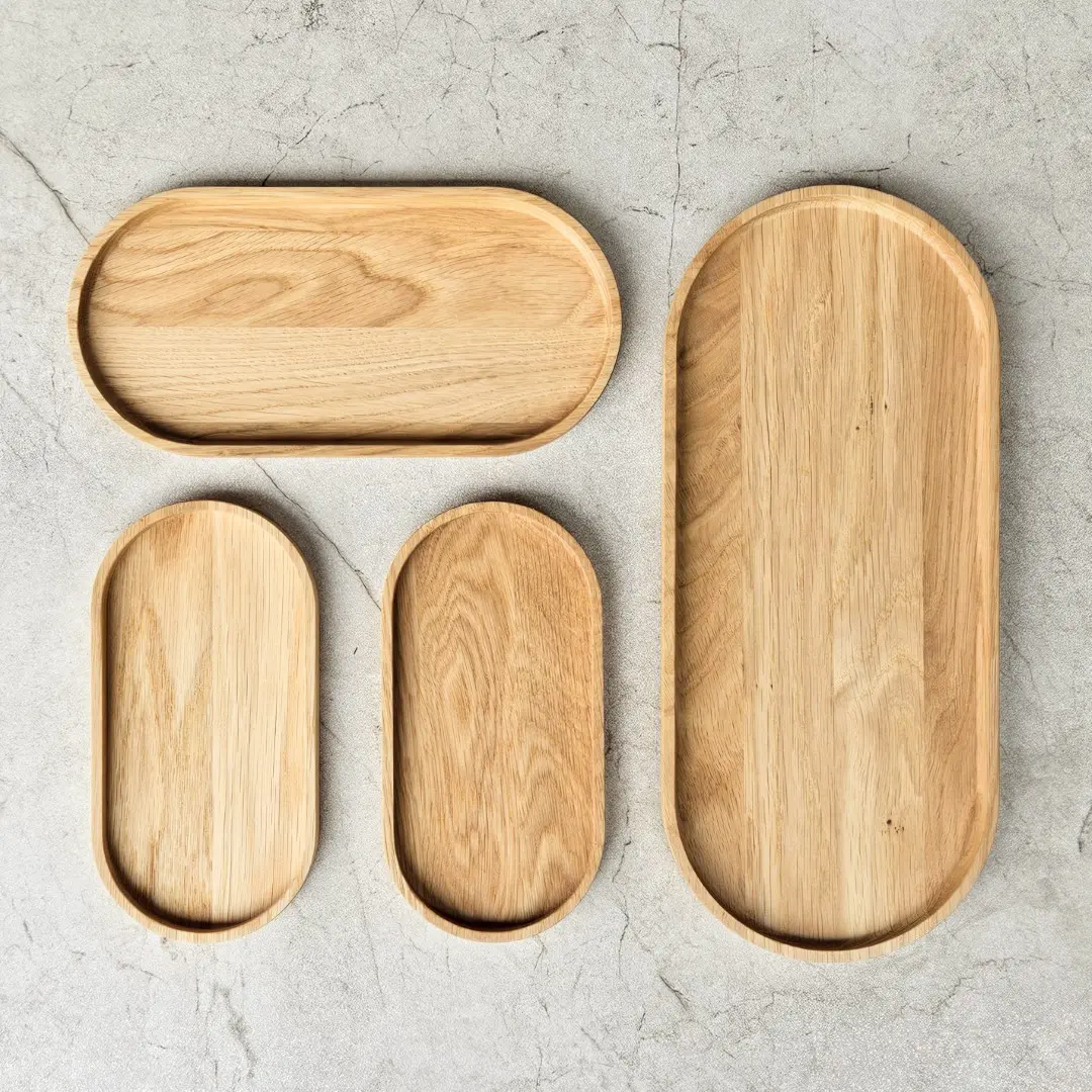 Minimalistyczne drewniane tacki,cienkie drewniane tacki,  tacka dekoracyjna z drewna, tacki dekoracyjne producent, jasnobrązowe tacki dekoracyjne, Minimalist wooden trays, thin wooden trays, decorative wooden tray, decorative tray manufacturer, light brown decorative trays