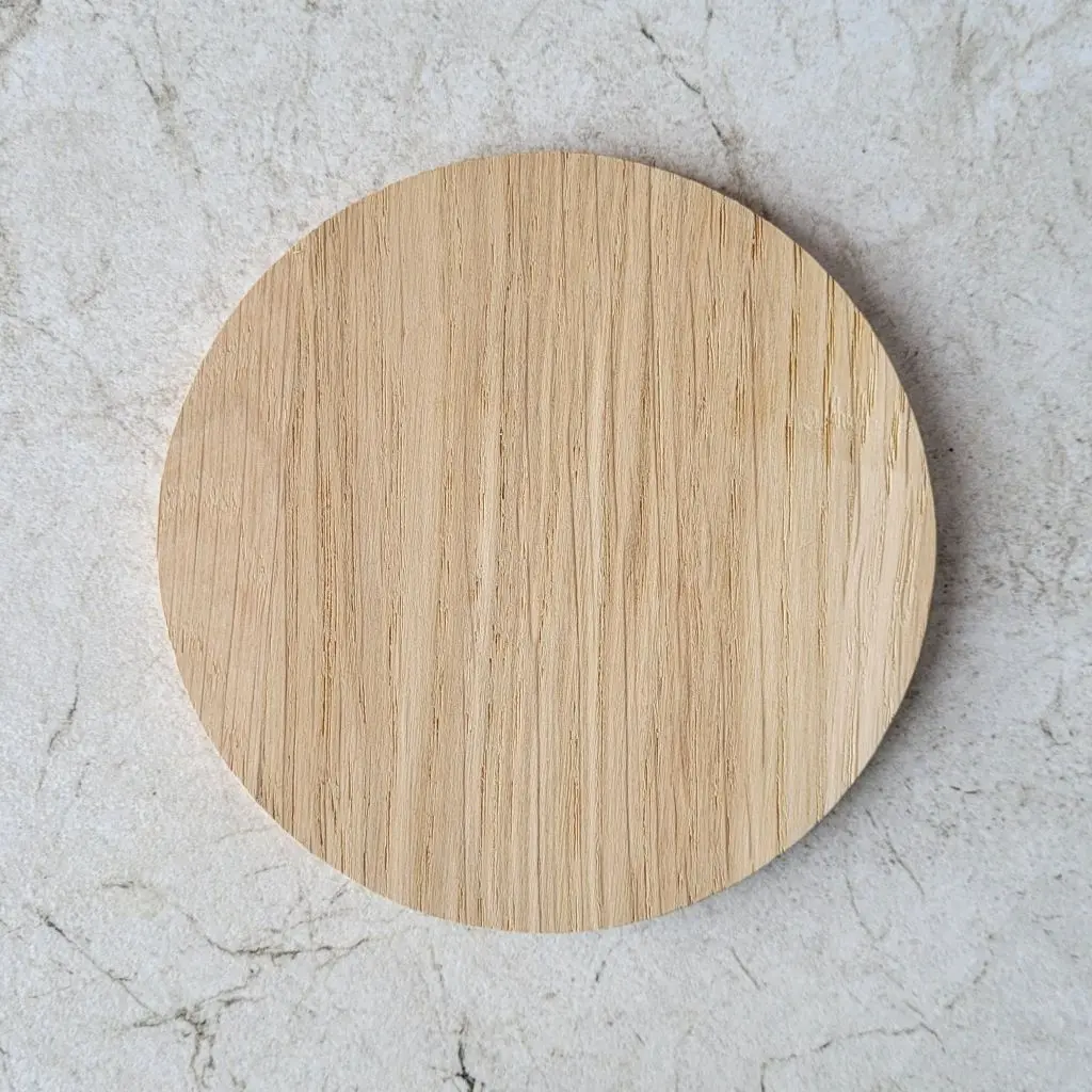 oak coaster round, podkładka dębowa okrągła.webp