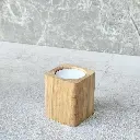 drewniany świecznik na tealight dębowy wooden candle hodler oak middle (1).webp