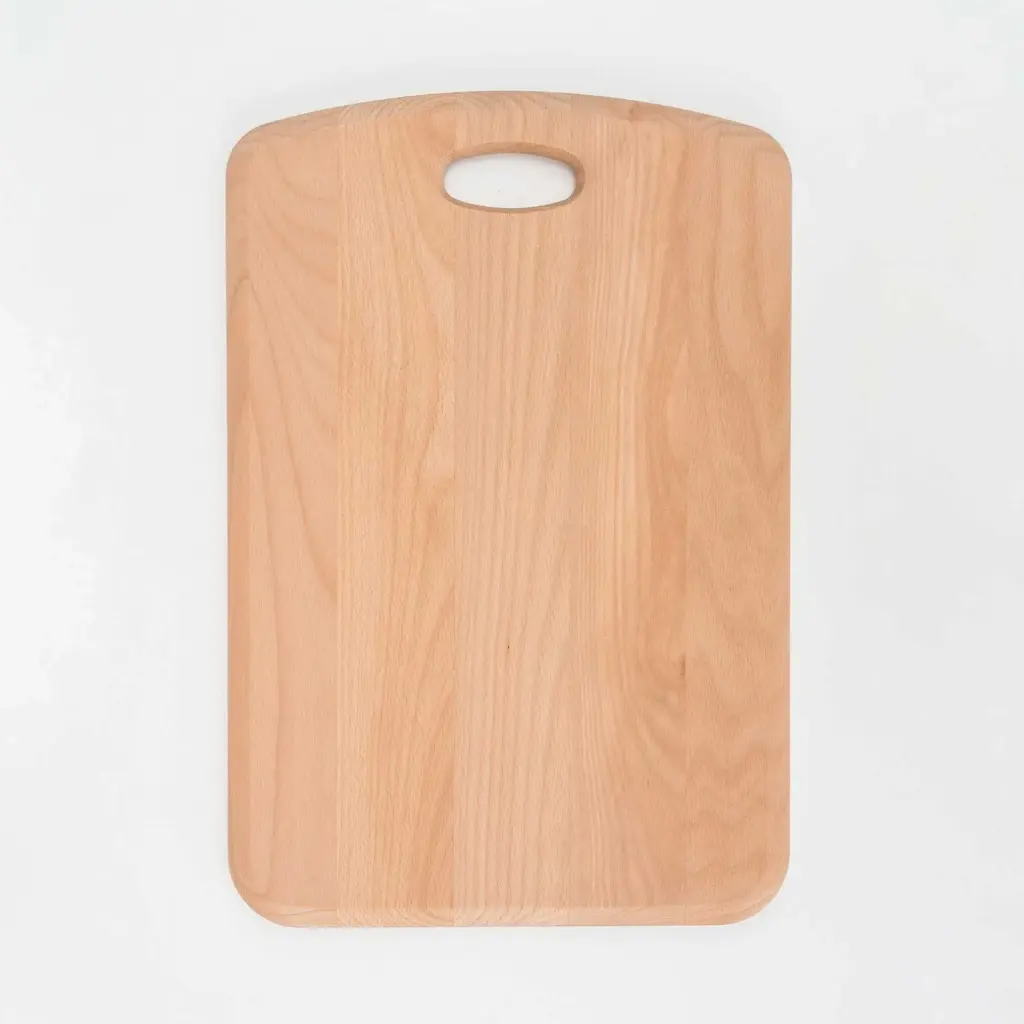 Beech cutting board with handle LEW 450x300x20mm oiled