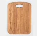 Oak cutting board with handle LEW 340x240x20mm hard wax