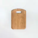 Deska do krojenia z uchwytem dębowa LEW 280x200x20mm wosk twardy