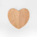 Beech cutting board heart shape 260x280x15mm oiled