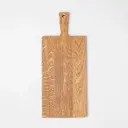 Oak cutting board with handle 480x200x20mm hard wax