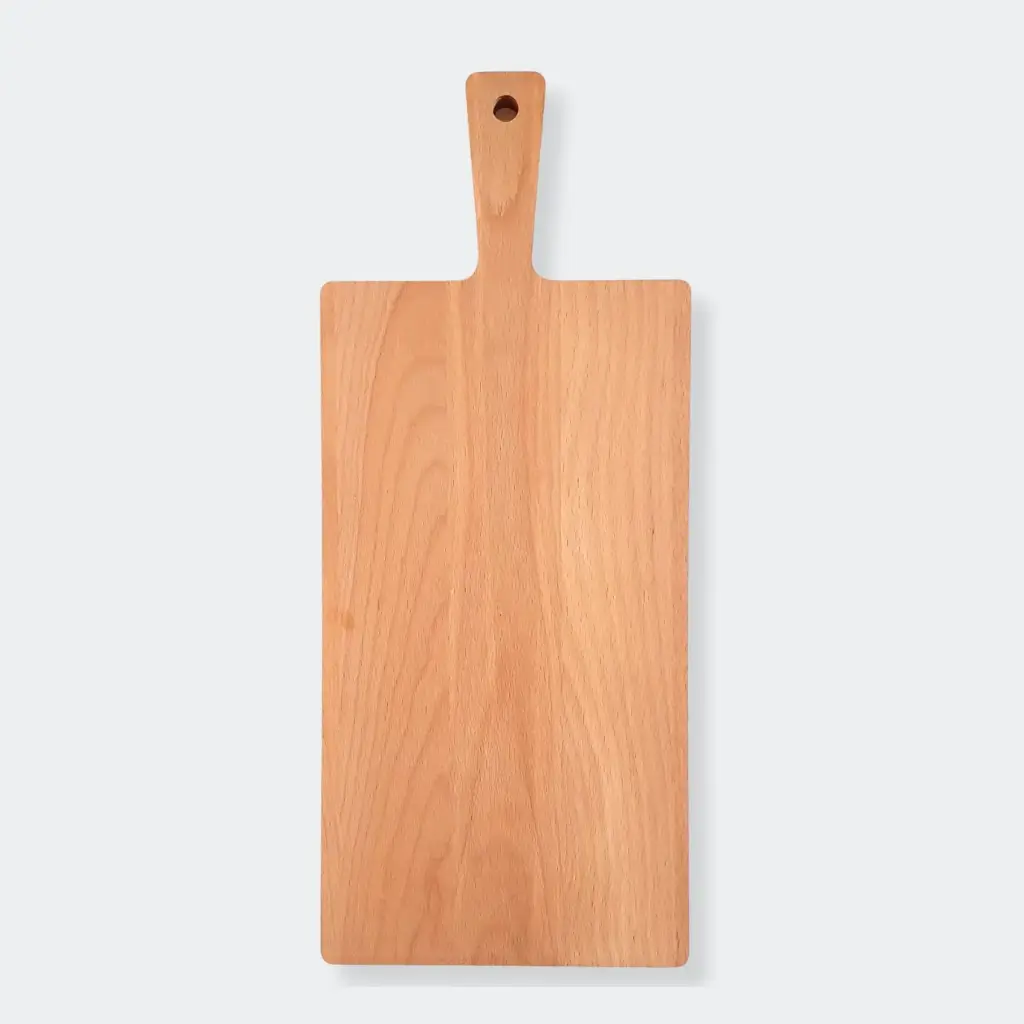Deska do krojenia z rączką bukowa 480x200x20mm 
