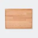 Beech cutting board with groove 395x295x40mm