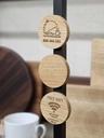 Oak fridge magnet ia80x10mm