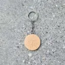 Brelok wkręcany bukowy fi40x5mm