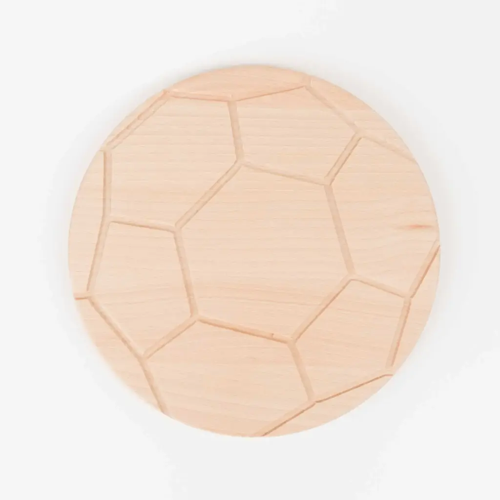 Beech cutting board ball shape dia260x15mm