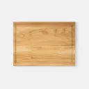 Oak cutting board with groove INGE 350x250x20mm