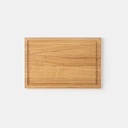 Deska do krojenia z rowkiem dębowa INGE 300x200x20mm