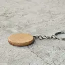 Beech keychain with rounded edges fi35x5mm varnished