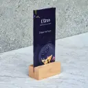 Beech postcard stand 105x50x40mm