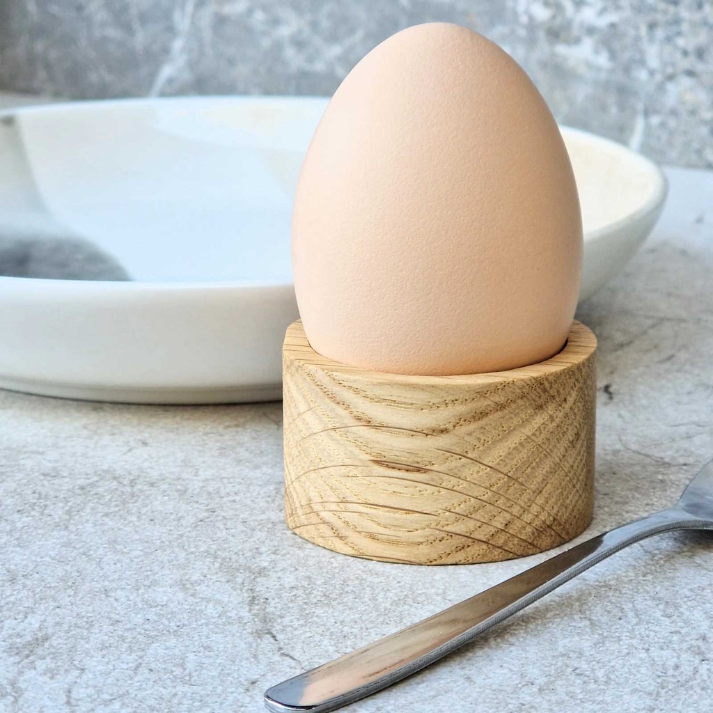 Podstawka na jajko okrągła dębowa fi50x30mm