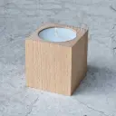 Beech tealight stand 60x50x50mm straight