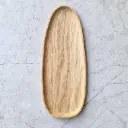 Długa taca dębowa STONE 350x140x15mm