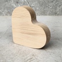 Oak mini heart 90x100x20mm raw