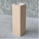 Beech tealight stand 150x50x50mm rounded