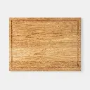 Oak cutting board with groove INGE 400x300x20mm