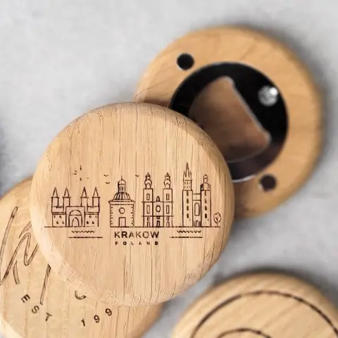 Personalizowany dębowy otwieracz z grawerem magnesami 