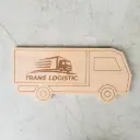 Beech cutting board truck shape 395x185x15mm personalised