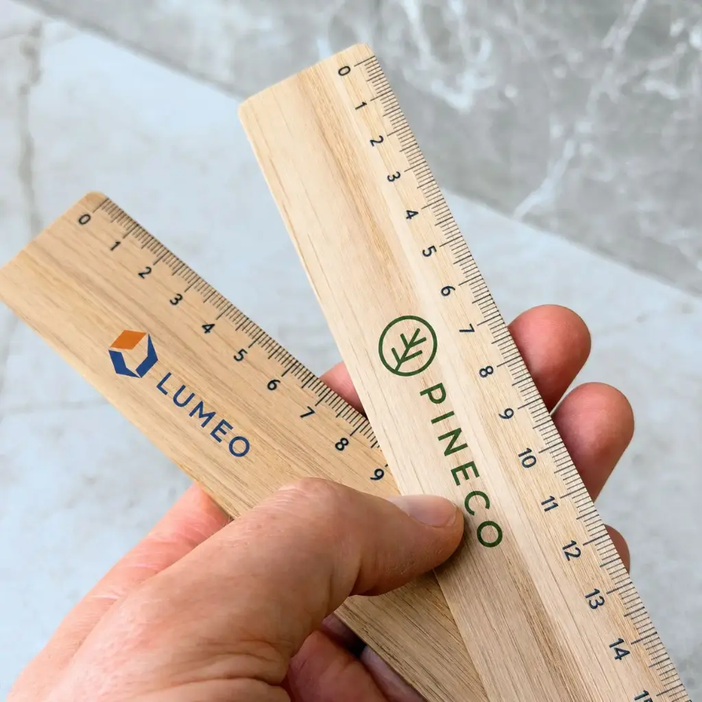 Oak ruler 20cm personalized