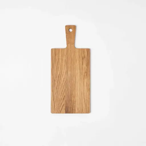 [DB10-00041-H-025162] Deska do krojenia z rączką dębowa 340x150x9mm