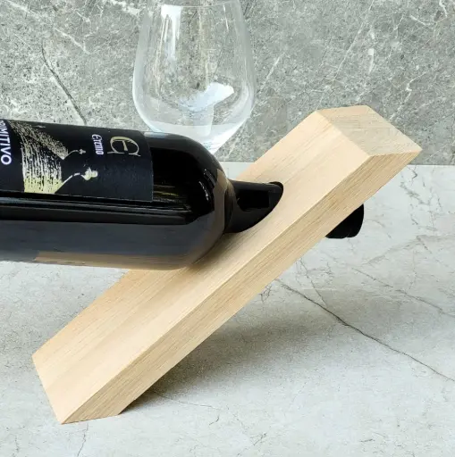 [DB20-00303-025205] Oak balance wine holder 250x80x20mm