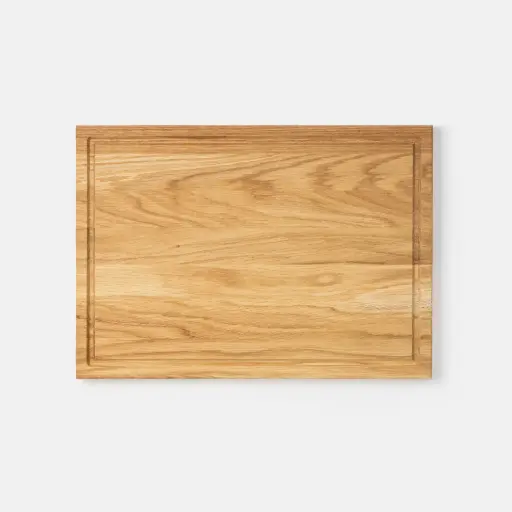 [DB20-00462-H-025251] Deska do krojenia z rowkiem dębowa INGE 350x250x20mm
