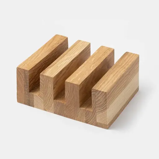 [DB60-00464-H-025256] Podstawa dębowa stojak pod deski INGE 115x146x60mm do desek o grubości 20mm
