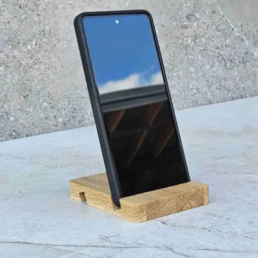 [DB15-00823-H-025297] Podstawka na telefon dwustronna dębowa 100x80x15 mm