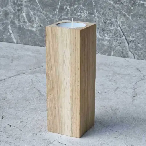 [DB50-00902-H-025350] Oak tealight stand 150x50x50mm