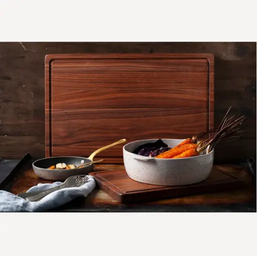 [H-Set-041742] 2 pcs set of american walnut cutting boards VIRGNIA 